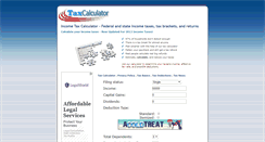 Desktop Screenshot of income-tax-calculator.org